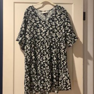 Universal thread blank white babydoll dress